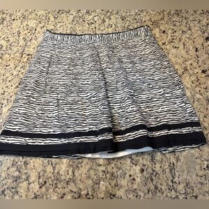 LOFT Zebra Print Mini Skirt
